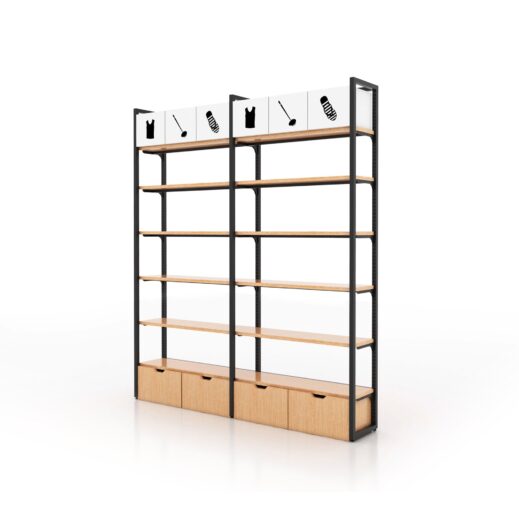 Minimal Wall Shelving Set 6-Tier (Starter + Add-On)