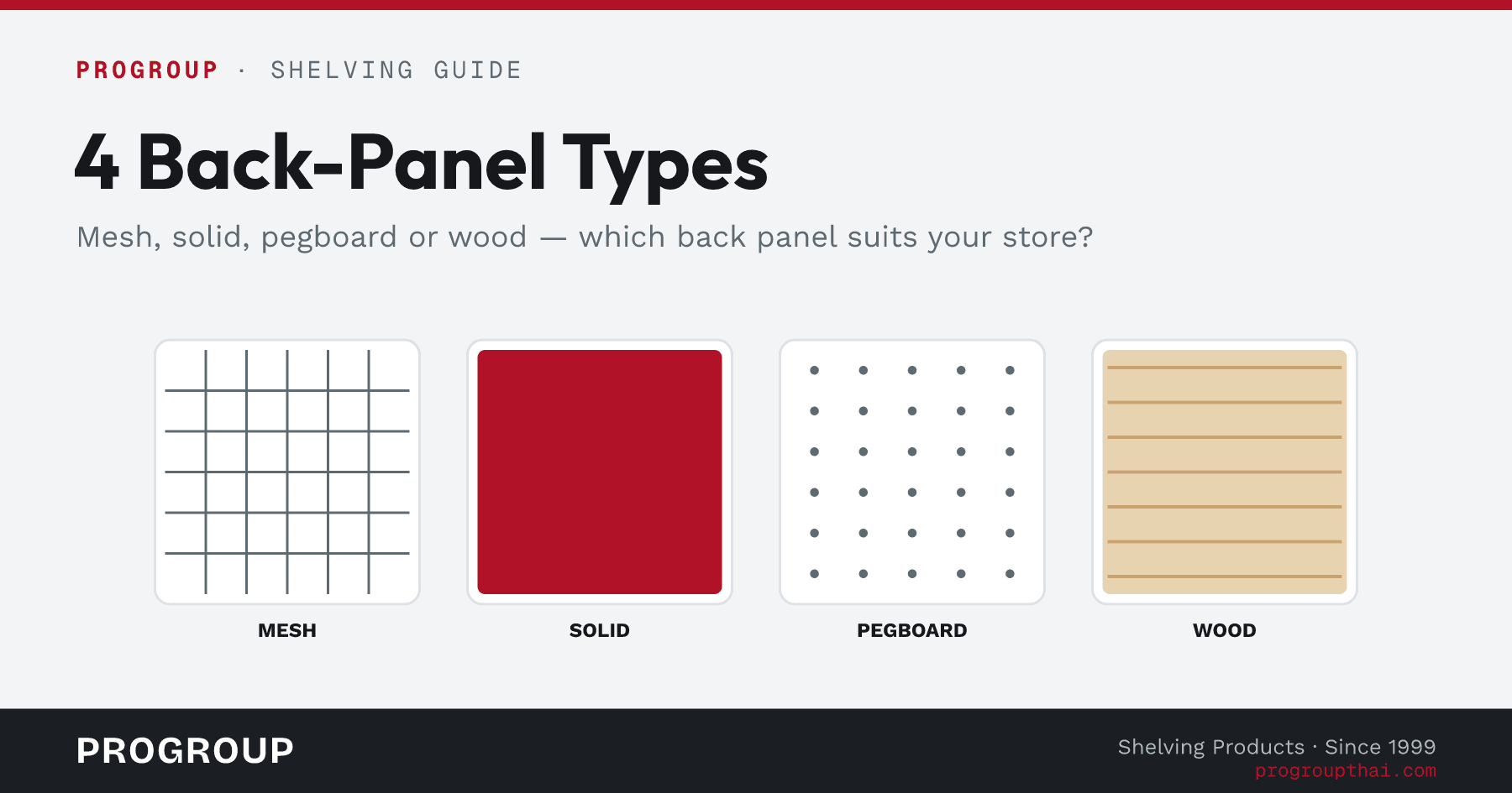 4 Shelf Back-Panel Types