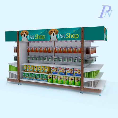 Pet Food Display Shelving